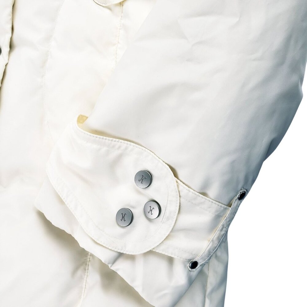 Cole Haan Women's Large Fill 80% Down, 20% Feather Coat Ivory Cream Jacket EUC - Picture 10 of 16